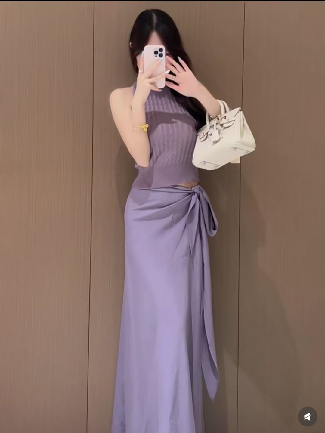 Violet Long Skirt Set