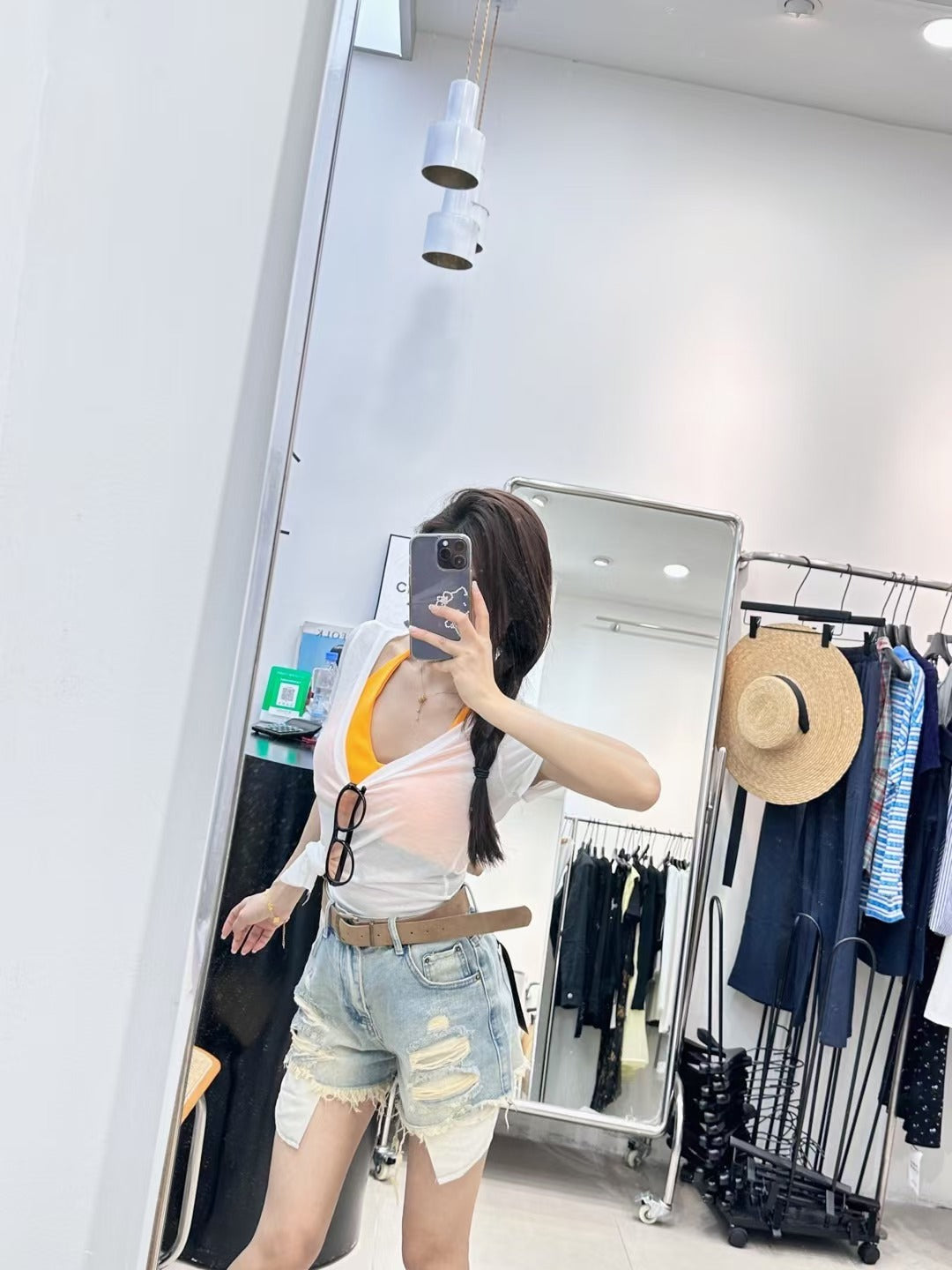 Yoga Tulle Short Sleeve Top